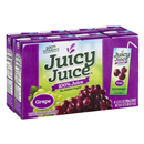 Juicy Juice Grape Juice, 100% Juice, 8 Count, 6.75 FL OZ Juice Box