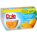 Dole Mandarin Oranges In 100% Fruit Juice 4-4 oz Cups