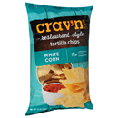 Crav'N Flavor Restaurant Style Tortilla Chips, White Corn