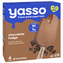 Yasso Chocolate Fudge Frozen Greek Yogurt Bars 4 - 3.5 Fl Oz