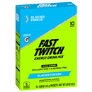 Fast Twitch Energy Drink Mix, Glacier Freeze, Zero Sugar, 10-0.08 oz Packets