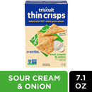 Triscuit Thin Crisps Sour Cream & Onion Whole Grain Wheat Crackers