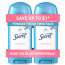 Secret Solid Powder Fresh Scent Antiperspirant Deodorantc 2-2.7.Oz
