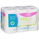 Simply Done 1000 Sheets Per Roll White Bath Tissue