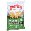 Boulder Canyon Avocado Oil Sea Salt & Cracked Pepper Canyon Cut Kettle Cooked Gluten Free Chips