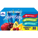 Capri Sun Variety Pack: Fruit Punch, Strawberry Kiwi & Mixed Fruit Flavored Juice Drink, 30-6 fl oz