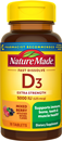 Nature Made Vitamin D3, Mixed Berry, Extra Strength, 5000 Iu, Tablets