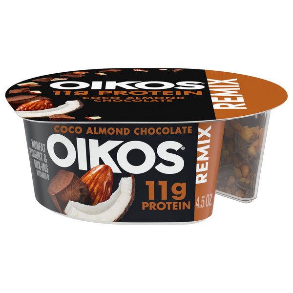 Oikos REMIX Coco Almond Chocolate Coconut Nonfat Greek Yogurt with