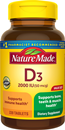 Nature Made D3 2000 IU Tablets Value Size