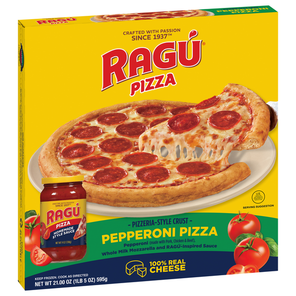 Ragu Pizzeria-Style Crust Pepperoni Pizza 21.00 oz | Hy-Vee Aisles