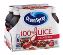 Ocean Spray No Sugar Added Cranberry 100% Juice 6 Pk