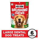 Milk Bone Large Brushing Chews 6Ct