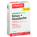 TopCare Health DayTime Sinus + Headache Cool Taste Caplets