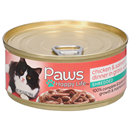 Paws Premium Chicken & Salmon Dinner in Gravy Shredded Cat Food