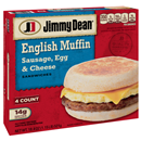 Jimmy Dean Muffin Sandwiches Sausage, Egg, & Cheese 4Ct