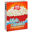 Jolly Time Microwave Popcorn, White Cheddar, 6-2.9 oz Bags