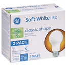 GE LED Soft White Classic Shape Light Bulb 75W