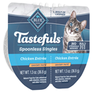 Blue Buffalo Tastefuls, Chicken Entree, Savory Pate, Spoonless Singles 2Ct