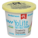 Anderson Erickson Yo Lite Fat Free Strawberry Cheesecake Yogurt