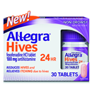 Allegra Hives, 24 Hr, 180 Mg, Tablets