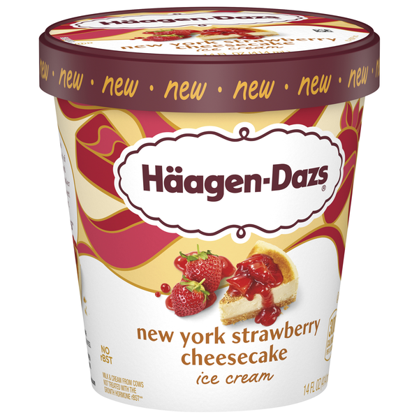 Haagen-Dazs New York Strawberry Cheesecake Ice Cream | Hy-Vee