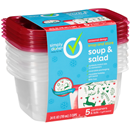 Simply Done 3Cup Soup & Salad Snap & Store Containers & Lids 5Ct