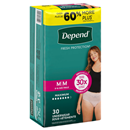 Depend For Women Fit-Flex Maximum Absorbency, M, Blush