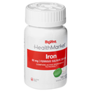 Hy-Vee HealthMarket Iron 65mg Dietary Supplement Tablets