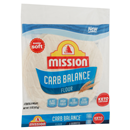 Mission Carb Balance Flour Burrito Tortilla Wraps, Super Soft, 6Ct