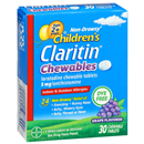 Claritin Children's 24 Hour Allergy Relief Loratadine 5mg Grape Chewable Tablets
