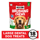Milk Bone Large Brushing Chews 18Ct