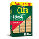 Kellogg's Club Snack Stacks Original Crackers Family Size, 9 Stacks