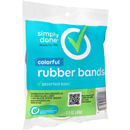 Simply Done Colorful Rubber Bands Assorted Sizes