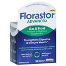 Florastor Advanced Gas & Bloat Probiotic & Digestive Supplement, Vegetarian Capsules
