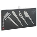 Swissmar Cheese Knife Set, Stainless Steel, High Polished, Slim-Line, 4Piece