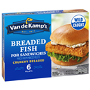 Van de Kamp's Original Recipe Fish Sandwich Fillets 6Ct
