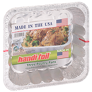 Handi-Foil Eco-Foil 9-3/8 x 9-3/8 x 2-3/8 in. Poultry Pans