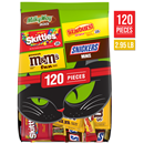 Mars M&M's, Skittles & More Halloween Candy, 120 Ct