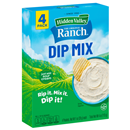 Hidden Valley Dips Mix, Ranch 4-1 oz Envelopes