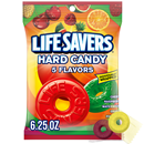 LIFE SAVERS 5 Flavors Hard Candy Individually Wrapped, 6.25 oz Bag