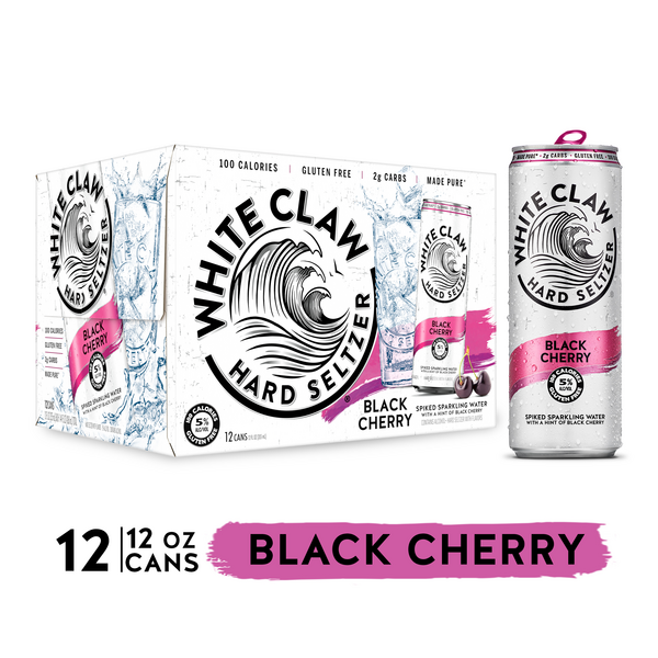 White Claw Black Cherry Hard Seltzer 12Pk | Hy-Vee Aisles Online