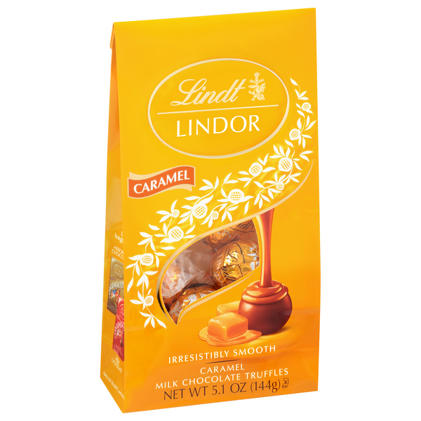 Lindt LINDOR Caramel Milk Chocolate Candy Truffles