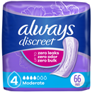 Always Discreet Incontinence Pads for Women, Moderate Absorbency