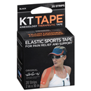 KT Tape Therapeutic Tape, Original, Black, 10" Precut
