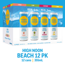 High Noon Beach Pack Vodka Hard Seltzer, 12 Pack