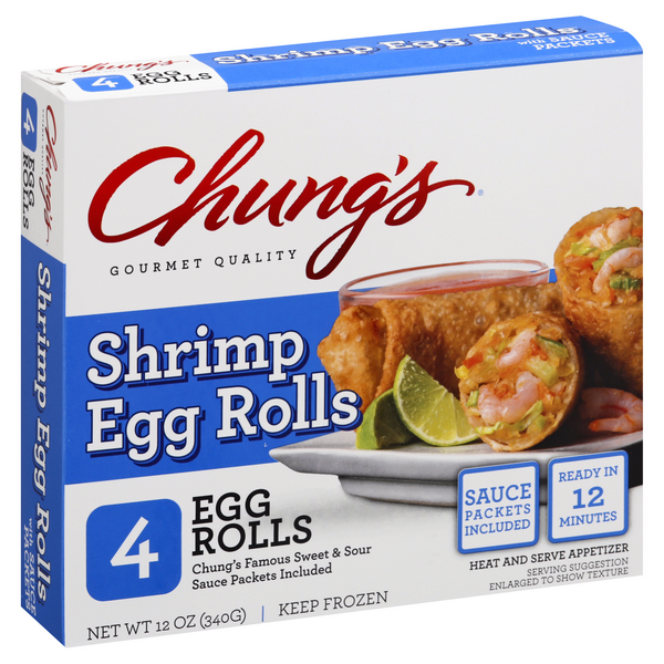 Chung's Vegetable Egg Rolls, 4 ct / 12 oz - City Market