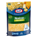 Kraft Finely Shredded Mexican Style Four Cheese Blend