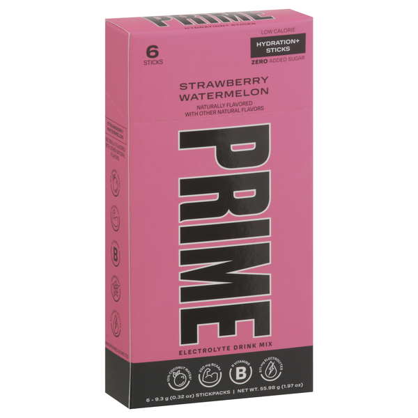 Prime Hydration Sticks now in a Strawberry Watermelon flavor