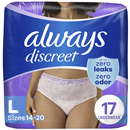 Always Discreet Underwear Maximum Large