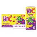 Hi-C Fruit Drink, Grabbin' Grape 8 Pack